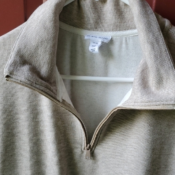 Tribal Jeans Tan Long Sleeve Dress with Relaxed Fit - Picture 7 of 9